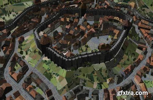 3D Model - Medieval City