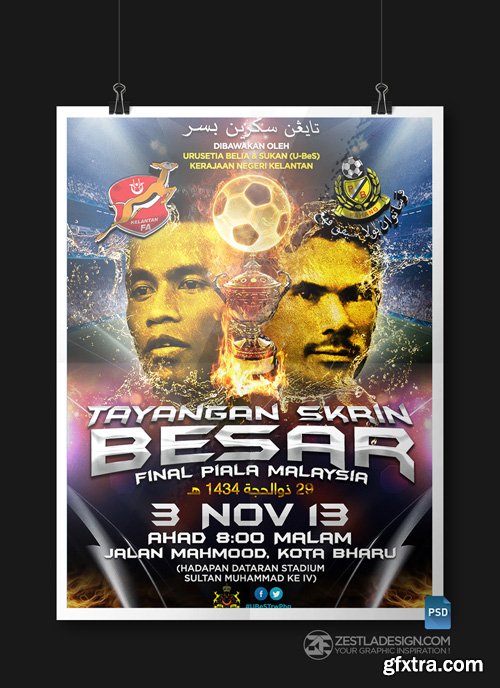 TRW vs Pahang Poster – PSD GiveAway
