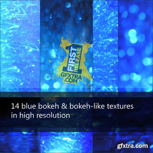 Blue bokeh textures