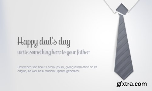 PSD Source - Father’s Day Greeting Card