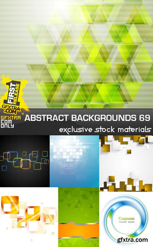 Collection of Vector Abstract Backgrounds #69, 25xEPS