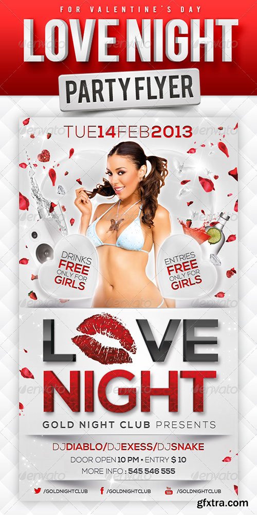 GraphicRiver - Love Night Party Flyer