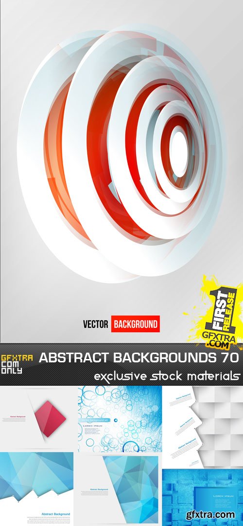 Collection of Vector Abstract Backgrounds #70, 25xEPS