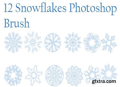 PSD Source - Snowflakes Photoshop Brush