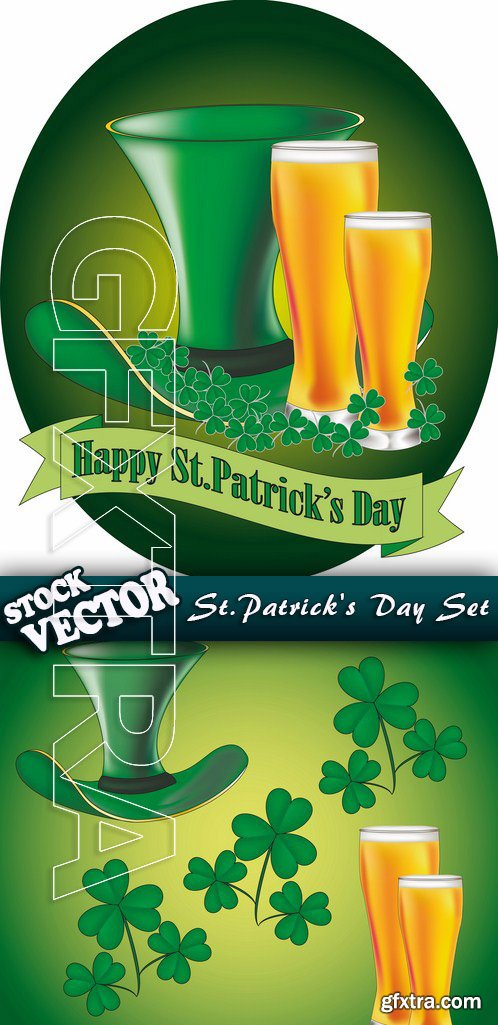 Stock Vector - St Patrick\'s Day Set