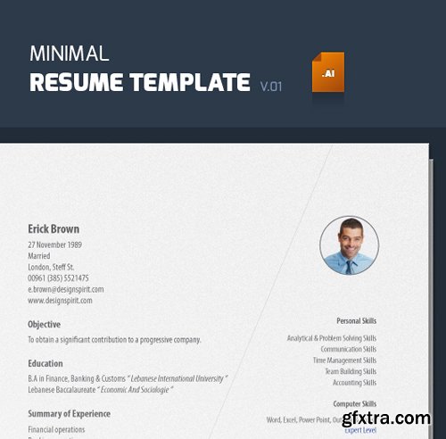 Minimal Resume Template V.01