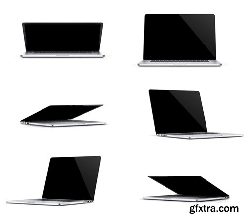 6 Laptop PSD Templates