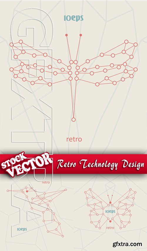 Stock Vector - Retro Technology Design