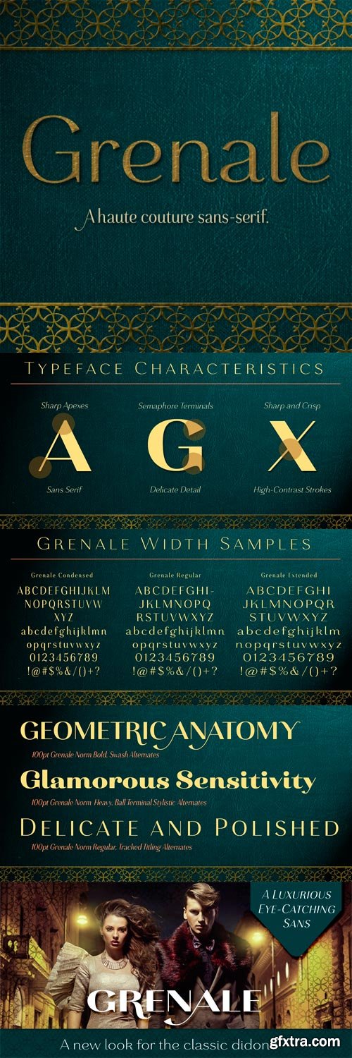 Grenale Font Family - 48 Fonts for 124$!