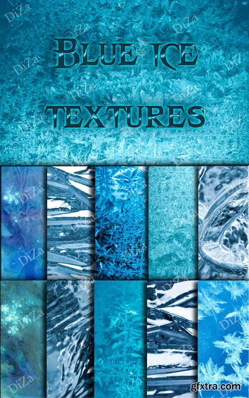 Stock Photo - Blue Ice Textures