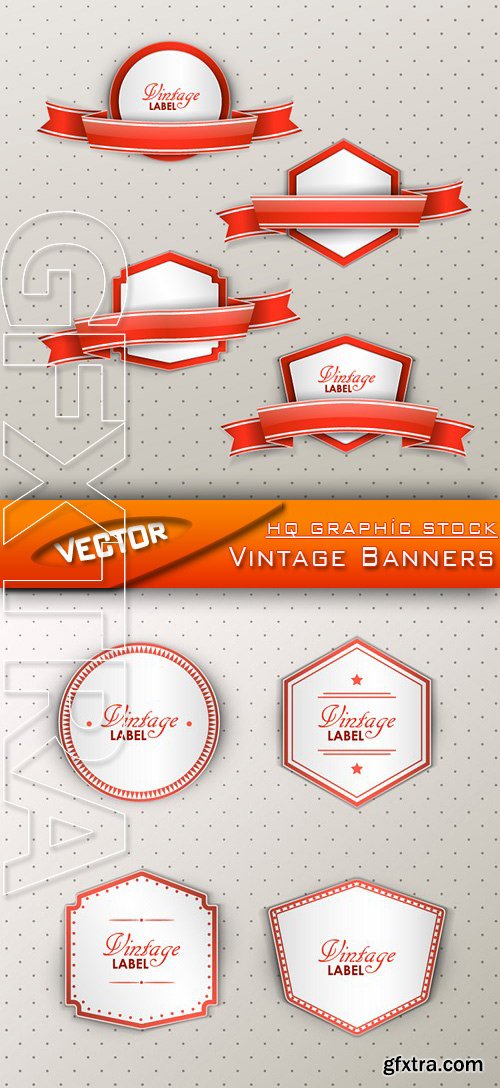 Stock Vector - Vintage Banners