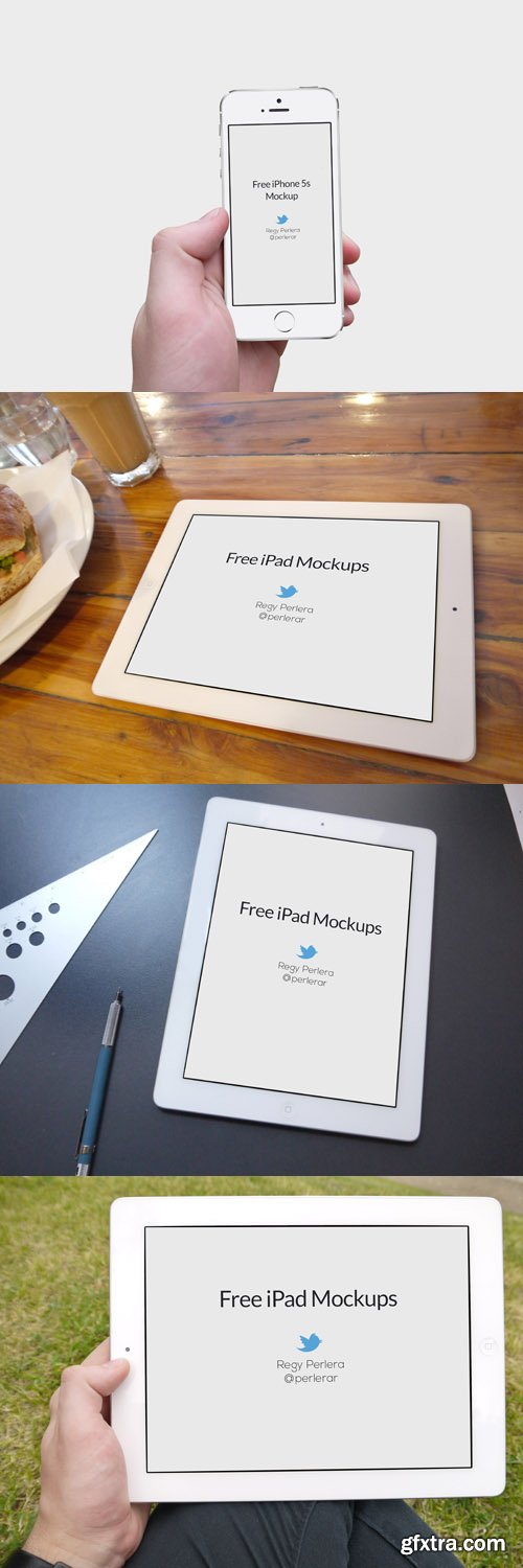 iPad and iPhone 5s Mockups Templates