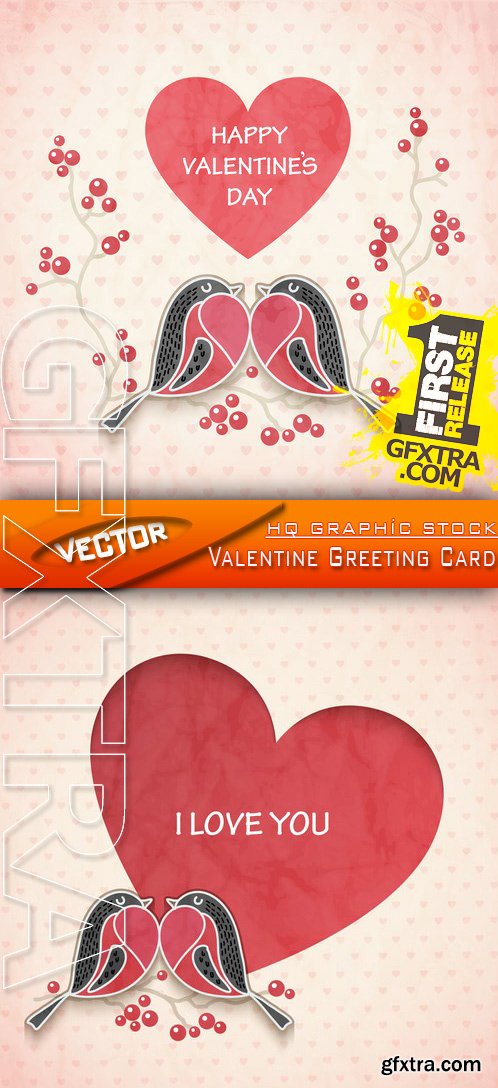 Stock Vector - Valentine Greeting card