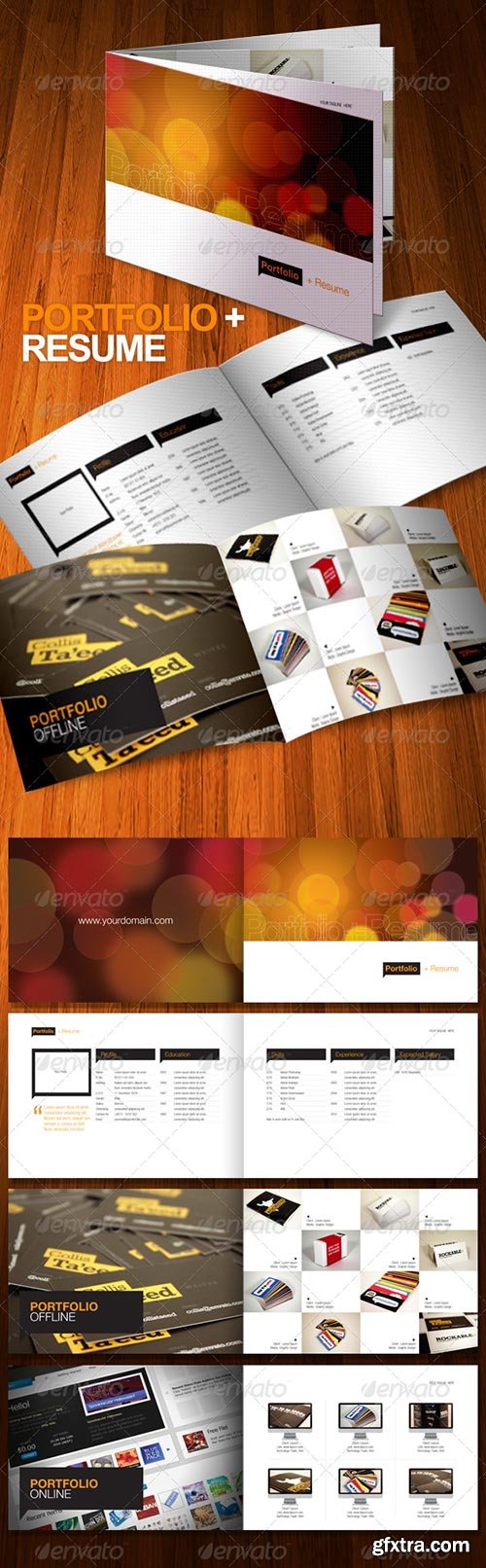 GraphicRiver - Portfolio + Resume Brochure 8 Pages