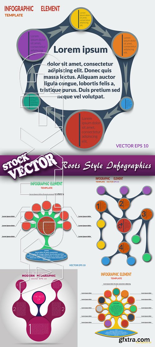 Stock Vector - Roots Style Infographics