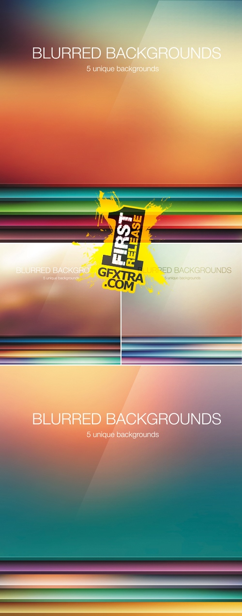 Abstract Blurred Backgrounds Vector