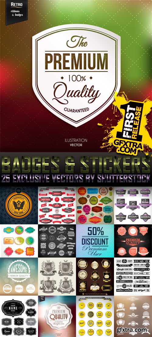 Badges & Stickers 7, 25xEPS