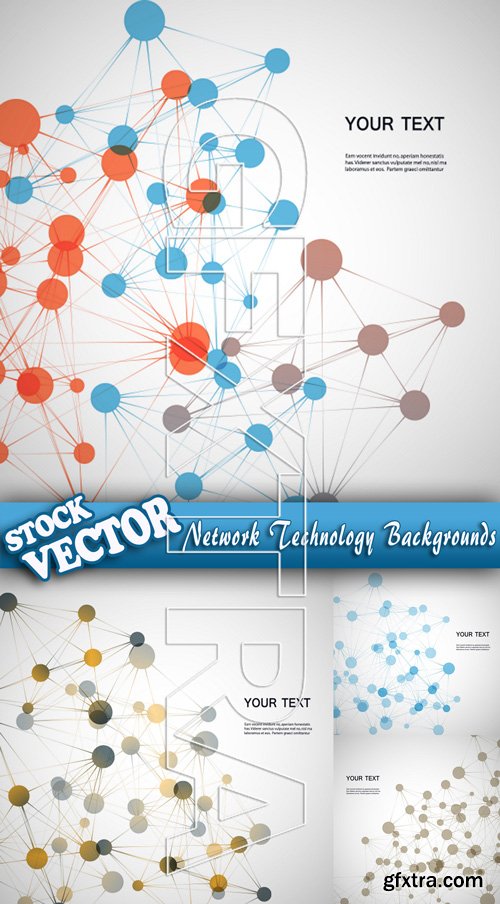 Stock Vector - Network Technology Backgrounds