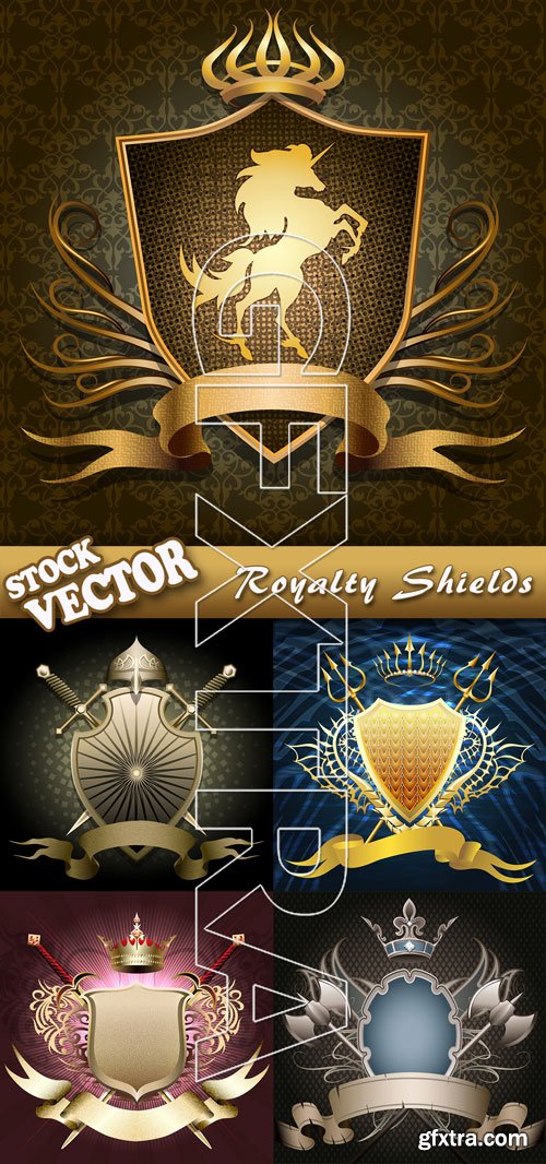 Stock Vector - Royalty Shields