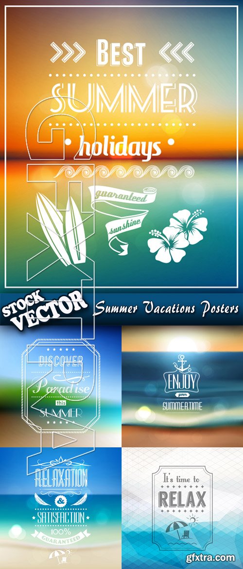 Stock Vector - Summer Vacations Posters