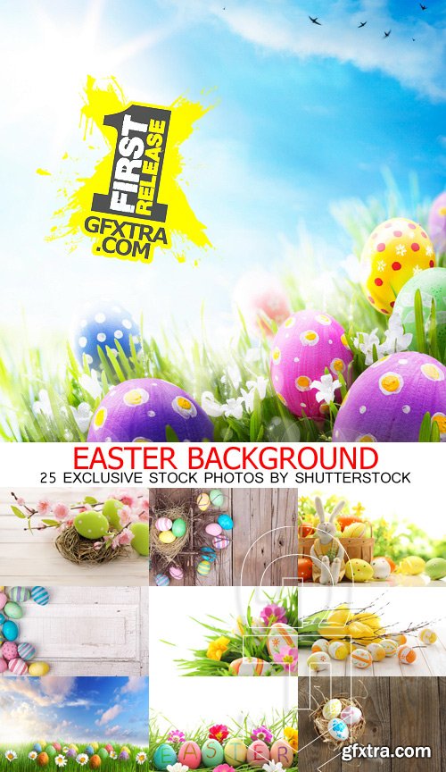 Easter Backgrounds 25xJPG