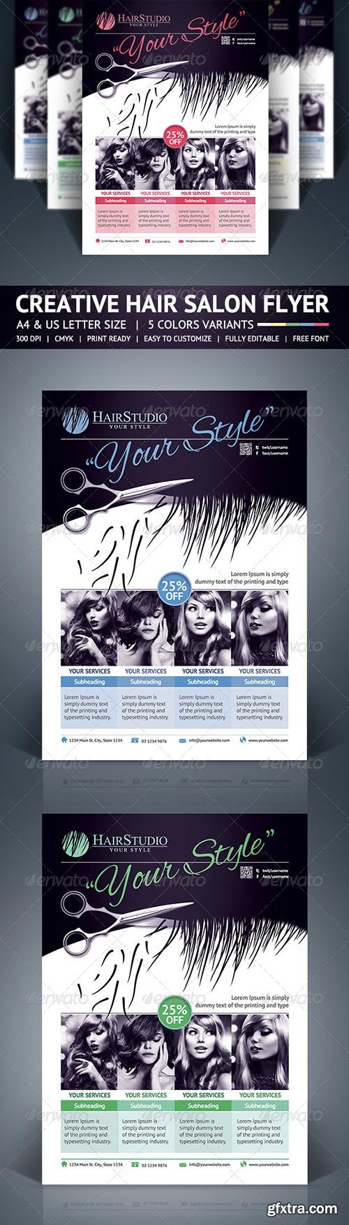 GraphicRiver - Hair Salon Flyer 5646223