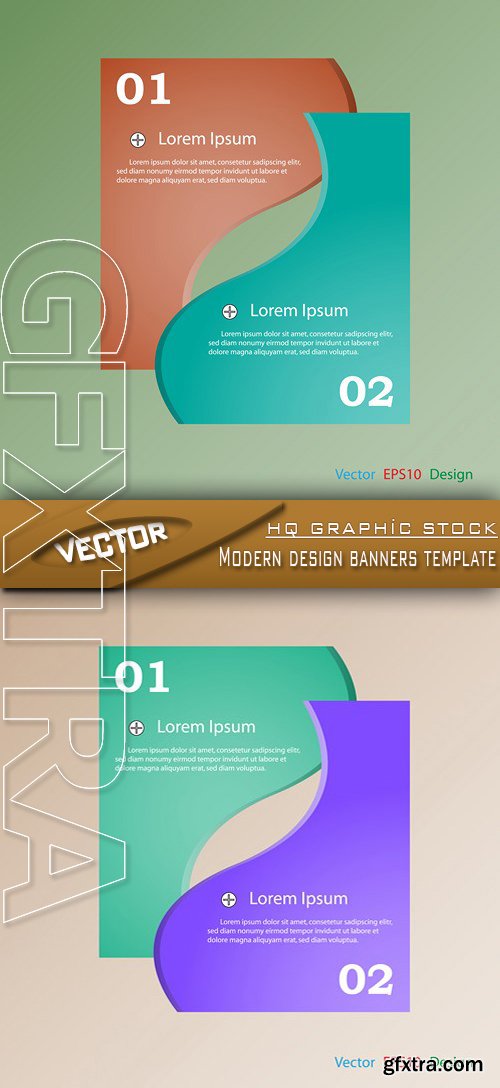 Stock Vector - Modern design banners template