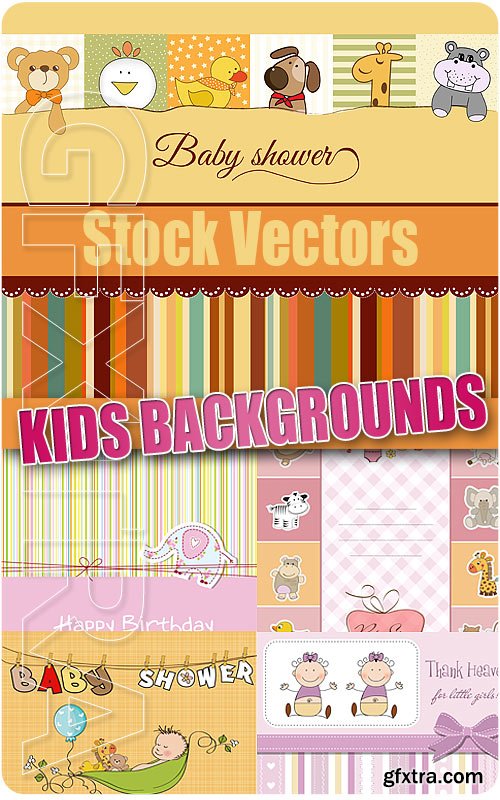 Kids backgrounds - Stock Vectors