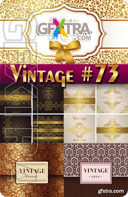 Vintage backgrounds #73 - Stock Vector