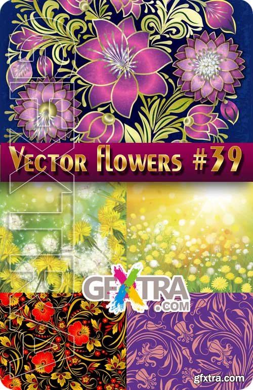 Vector Flowers #39 - Stock Vector