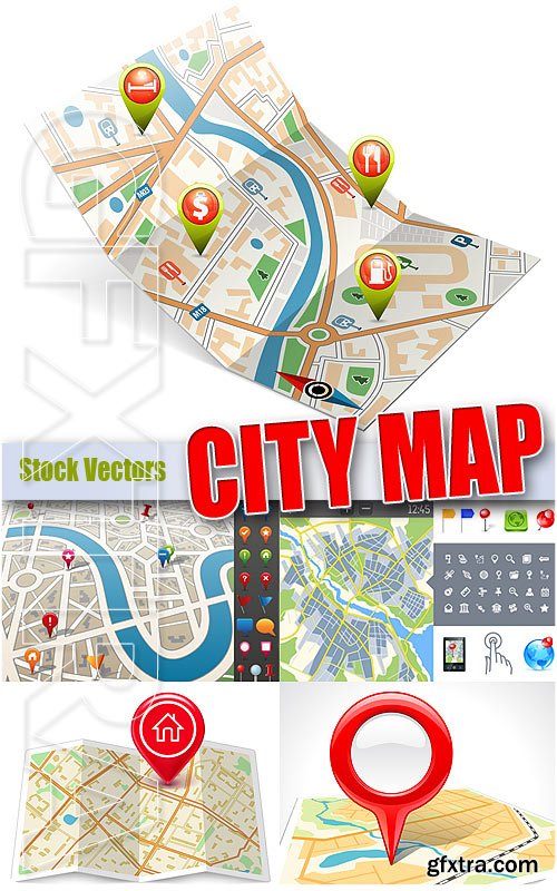 City map 2 - Stock Vectors