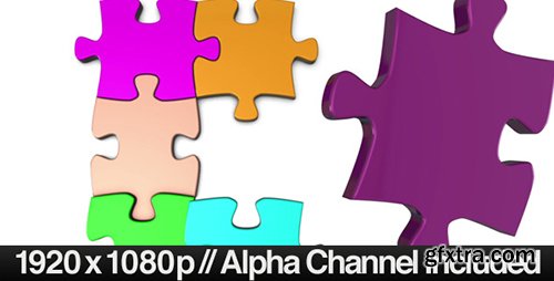 Videohive Colorful Jigsaw Puzzle Coming Together 403750