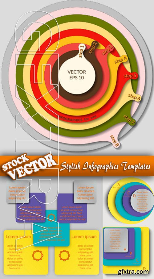 Stock Vector - Stylish Infographics Templates