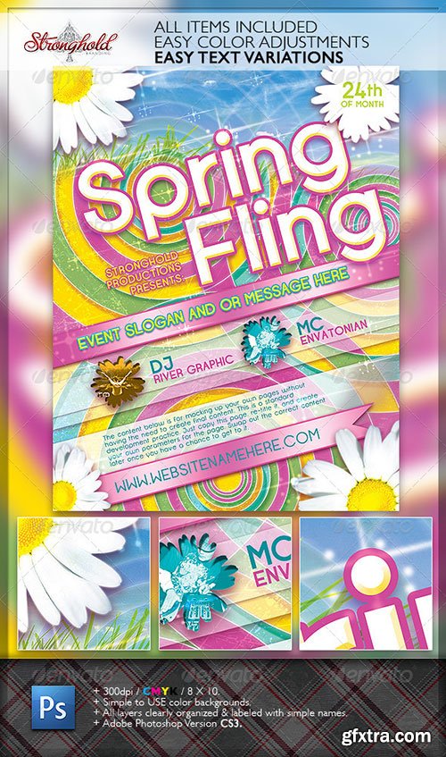 GraphicRiver - Spring Fling Dance Flyer Template 1831545