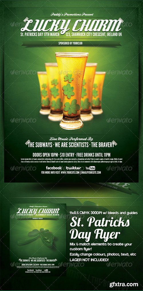 GraphicRiver - St. Patricks Day Party Flyer Template