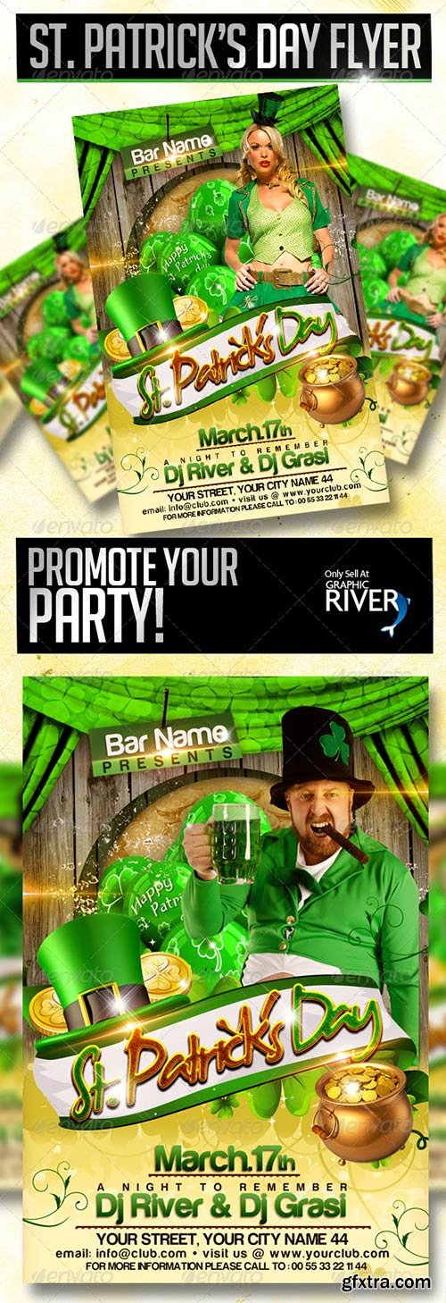 GraphicRiver - St. Patrick\'s Day Flyer Template 3902504