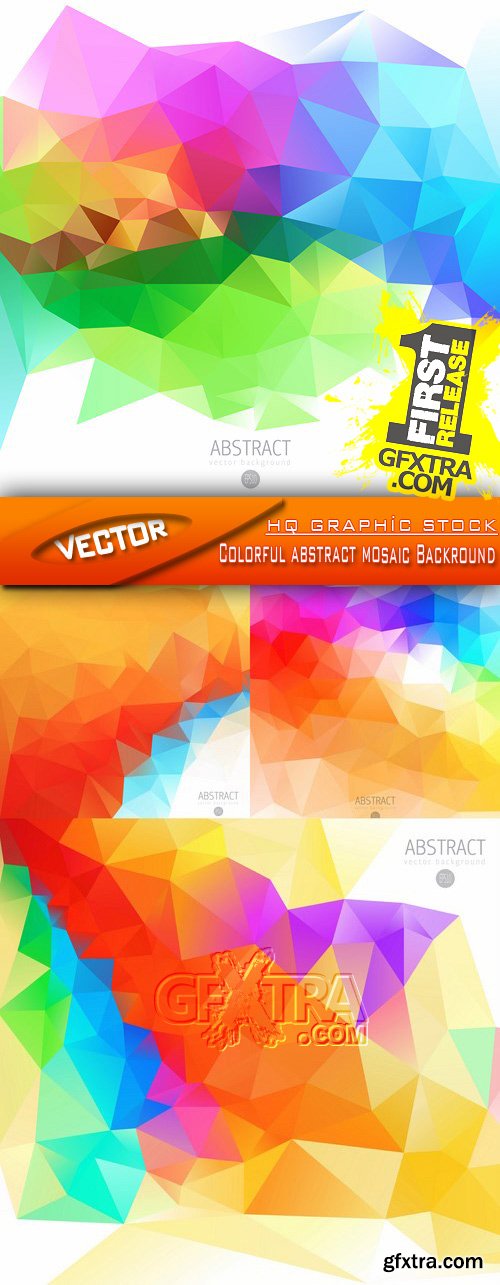 Stock Vector - Colorful abstract mosaic Backround