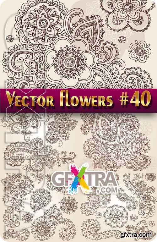 Vector Flowers #40 - Stock Vector