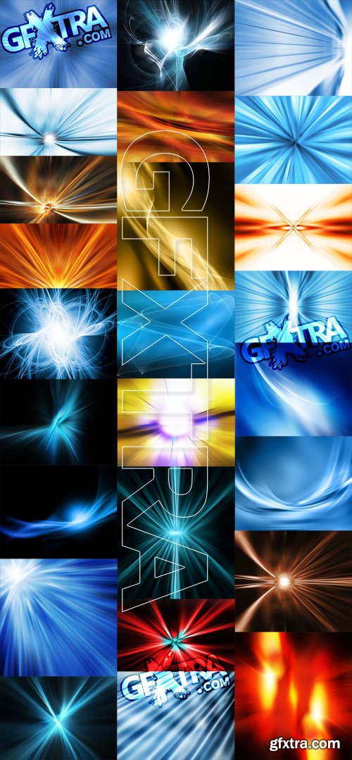 25 Abstract Lights Explosions Backgrounds