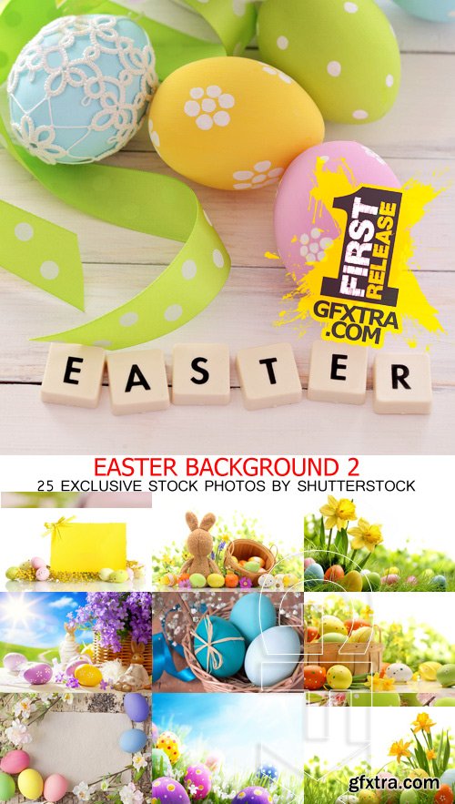 Easter Backgrounds II, 25xJPG