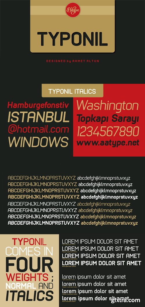Typonil Font Family - 8 Fonts for $130