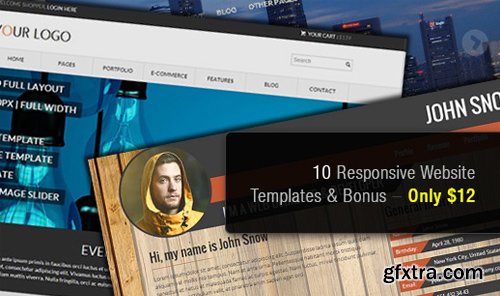 InkyDeals - 10 Responsive Website Templates with a Multiple License & Bonus