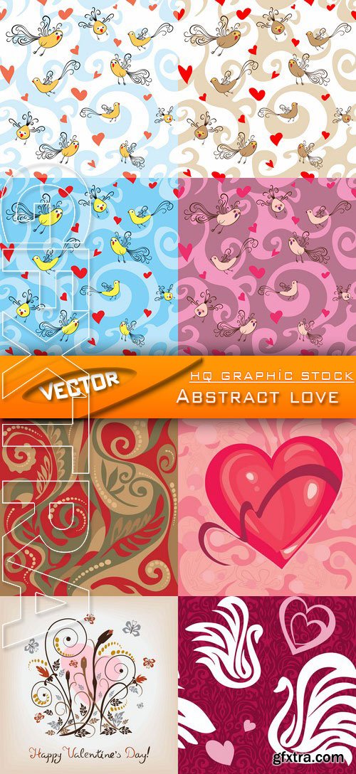 Stock Vector - Abstract love