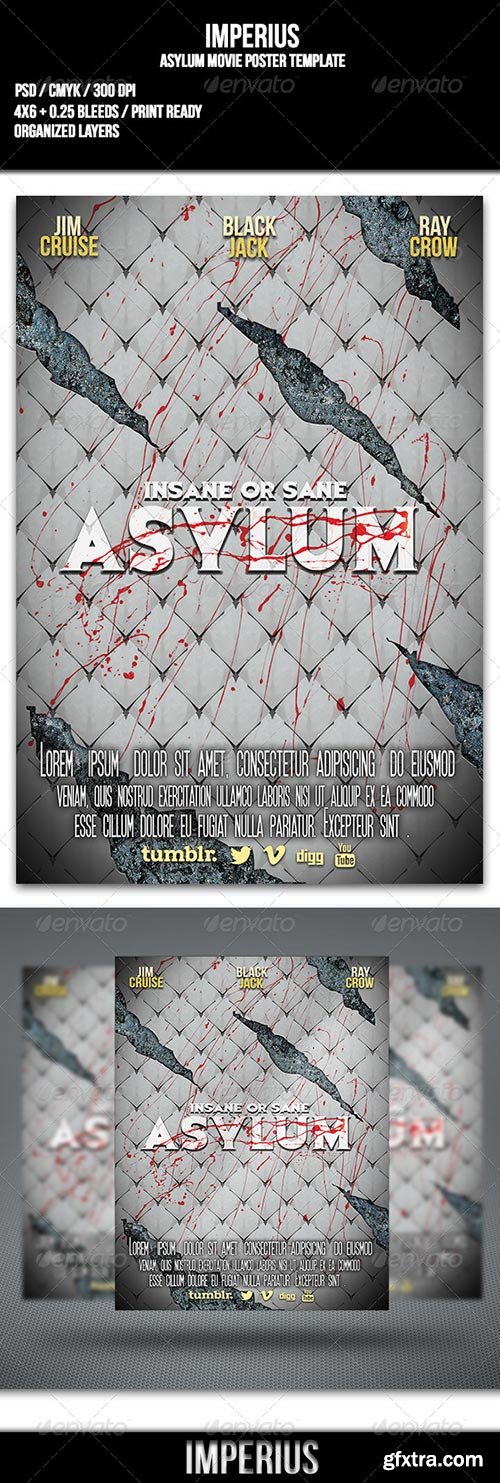 GraphicRiver - Asylum Movie Poster 6915235
