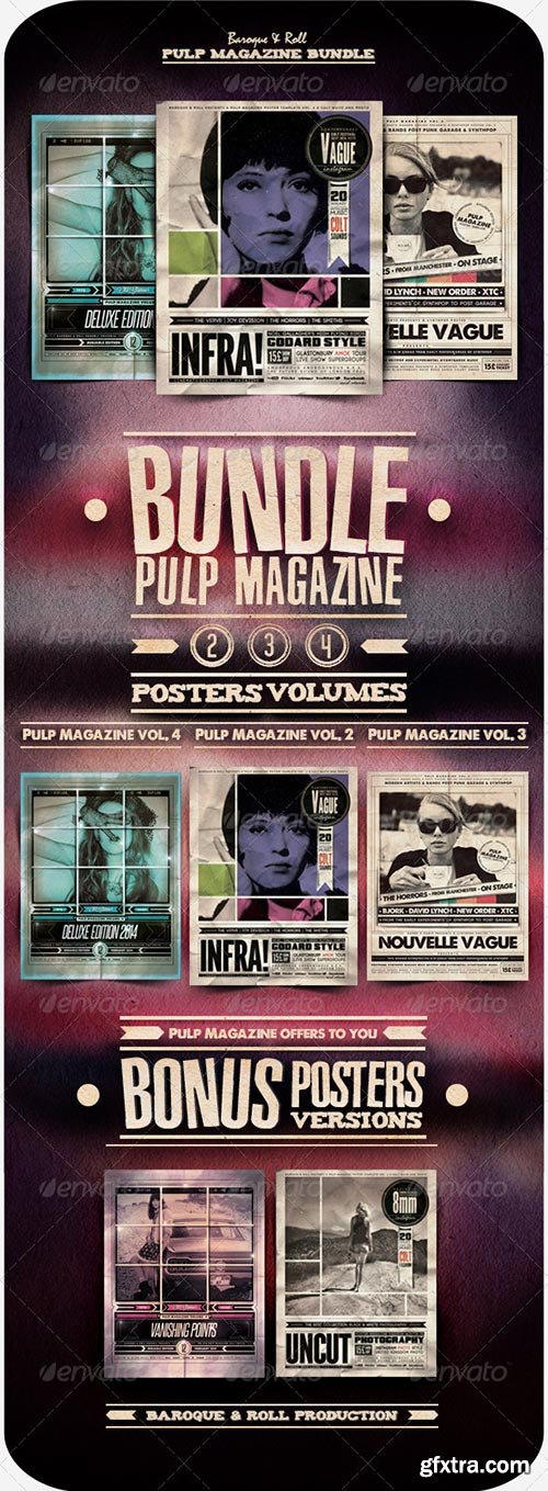 GraphicRiver - Pulp Magazine Bundle 6903669