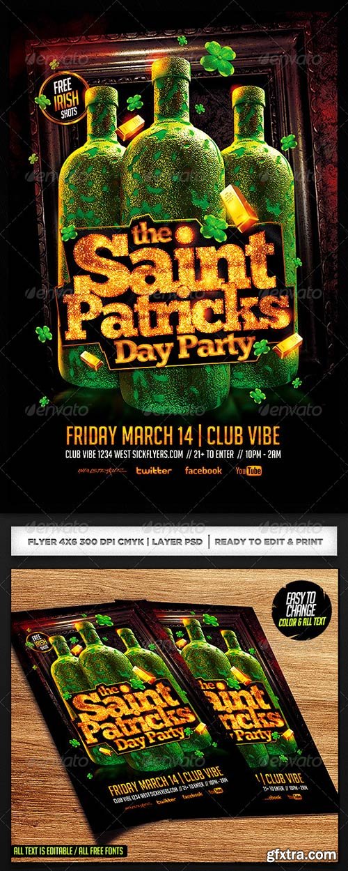 GraphicRiver - St. Patricks Day Party Flyer PSD 6902328