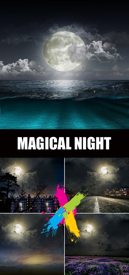 Stock Photo - Magical Moon Night