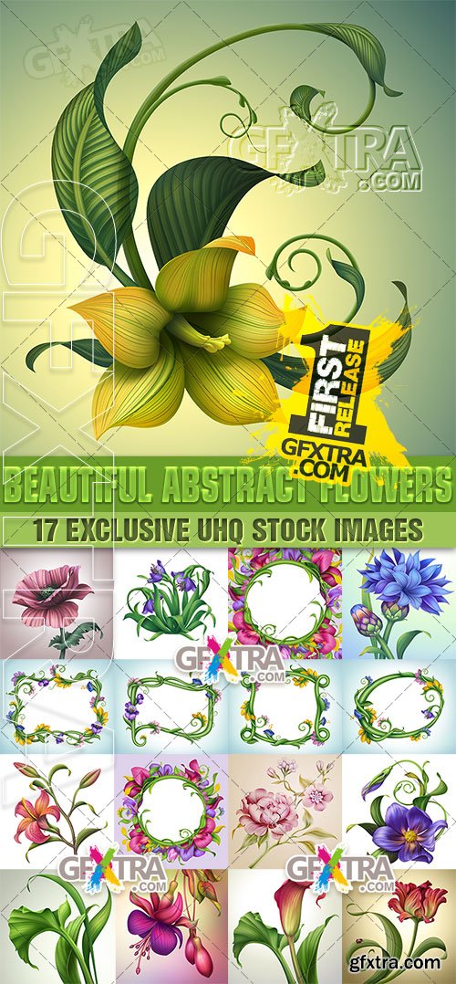 Beautiful abstract flowers - PhotoStock