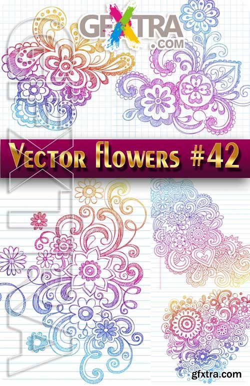 Vector Flowers #42 - Stock Vector