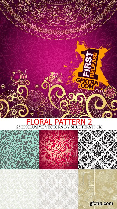 Floral Patterns 2, 25xEPS
